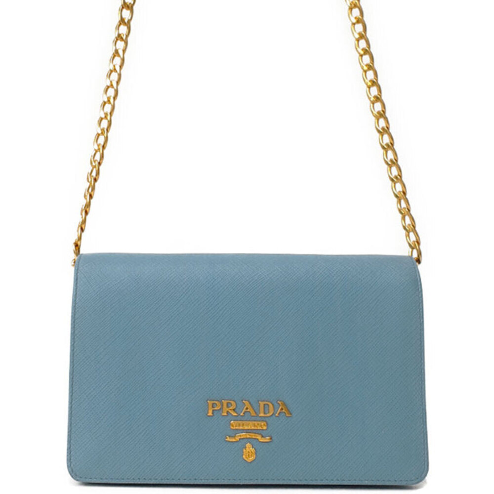 Prada Saffiano Leather Chain Shoulder Bag